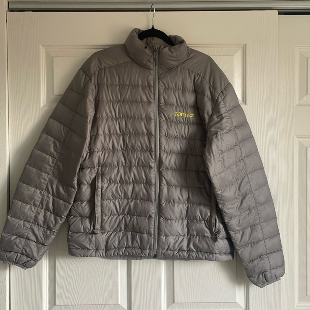 Mens Marmot down puffer jacket